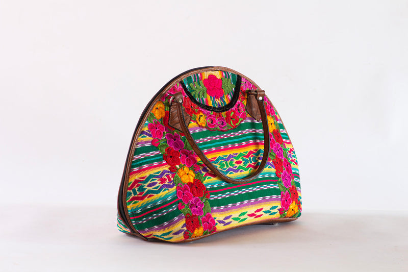 Bolso de Quetzaltenango Mediano con cuello negro