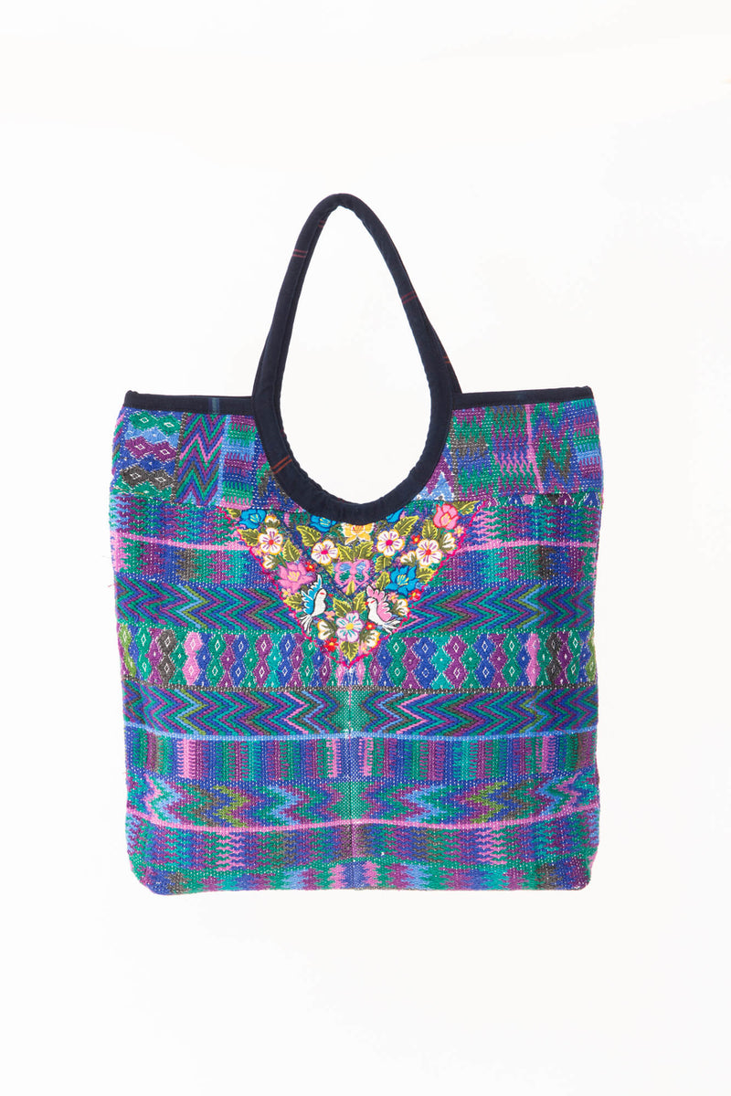 Bolso Tapiz Grande San Pedro Sacatepéquez Azul