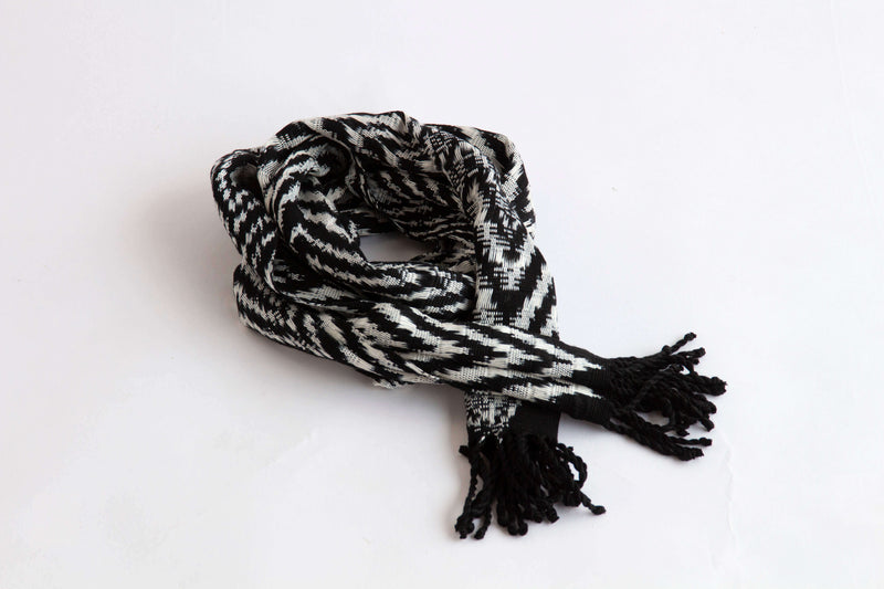 Foulard jaspe noir