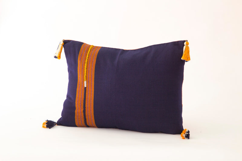 Coussin Rectangulaire Bleu Nahualá