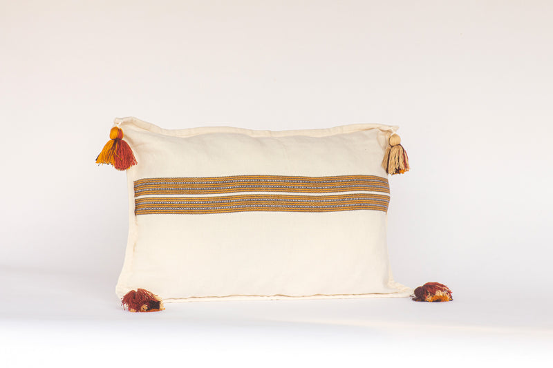 Coussin Rectangulaire Nahualá Horizontal Blanc