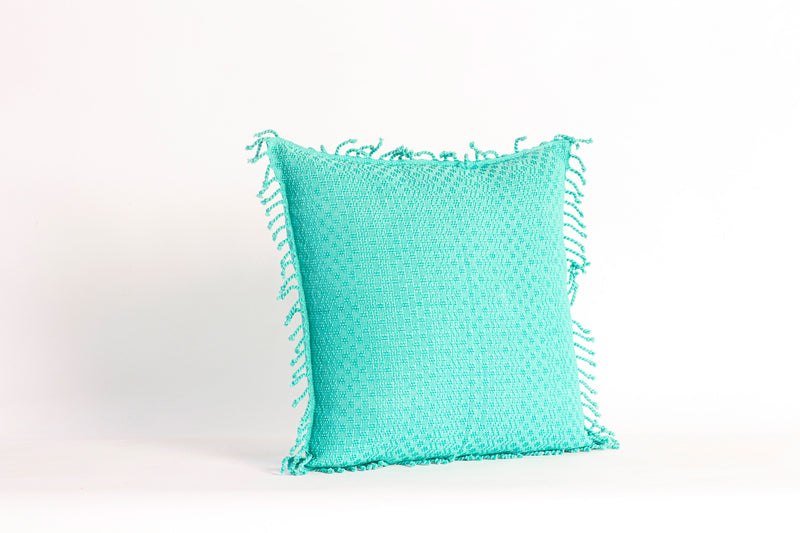 Coussin Rio Blanco San Marcos uni bleu clair