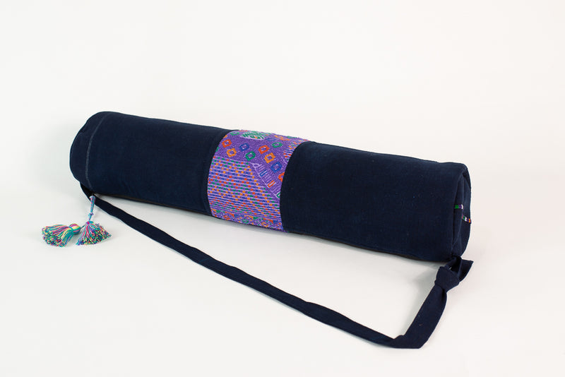 Sac pour tapis de yoga coupé et huipil