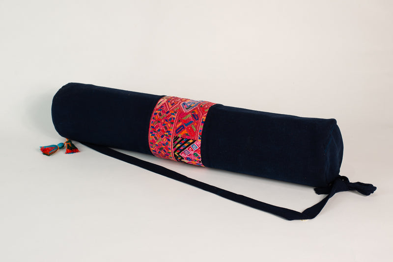 Sac pour tapis de yoga coupé et huipil