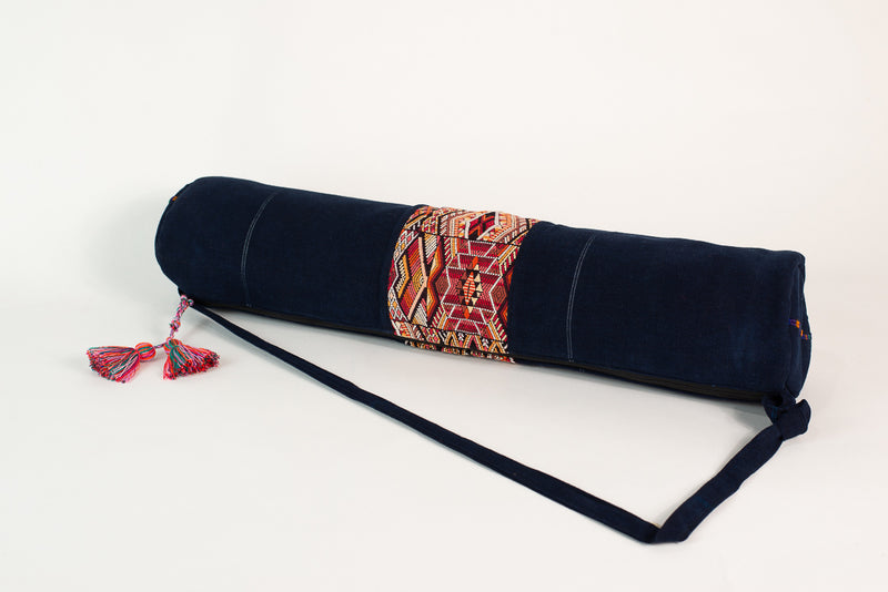 Sac pour tapis de yoga coupé et huipil