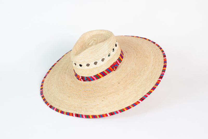 Sombrero Zacapa con típico multicolor